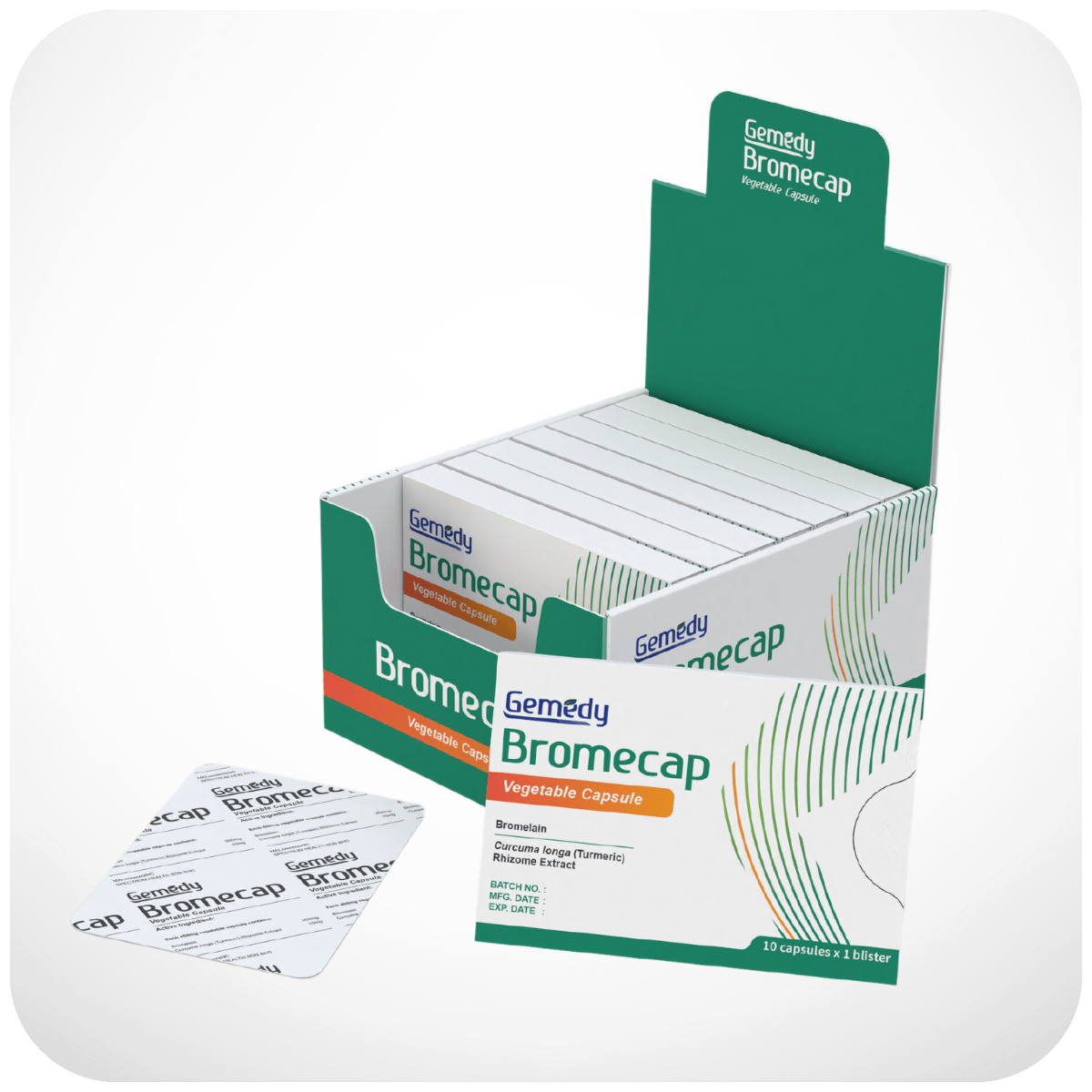 Gemedy Bromecap Vegetable Capsule - PureBiome